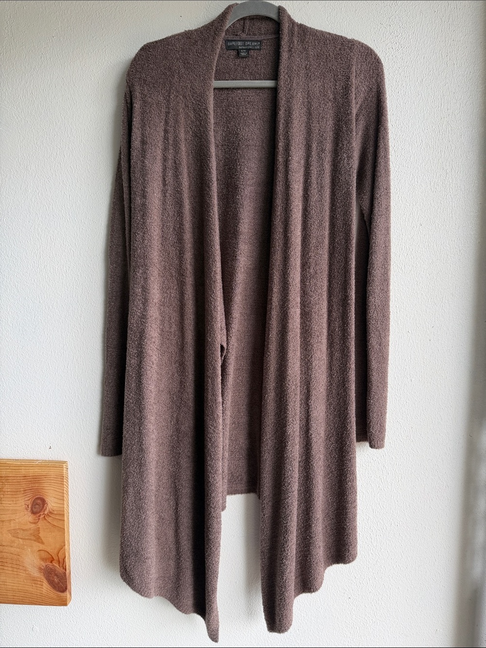 Barefoot Dreams Bamboo chic lite brown Long Cardigan small medium